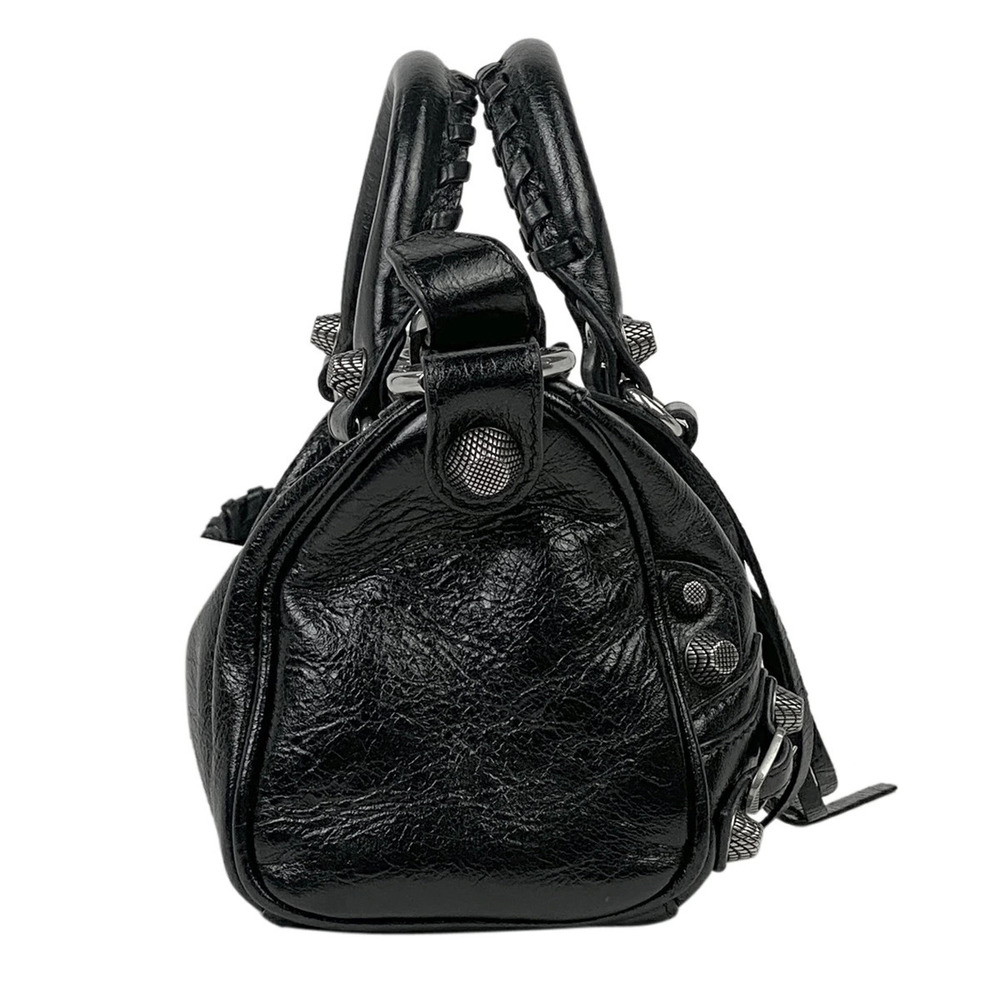 Balenciaga Cagole Handbag Le Leather Black Shoulder Bag
